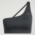 Sutiã esportivo Fitness Mulher adidas Rib Ls, preto.