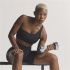 Sutiã esportivo Fitness Mulher adidas Rib Ls, preto.
