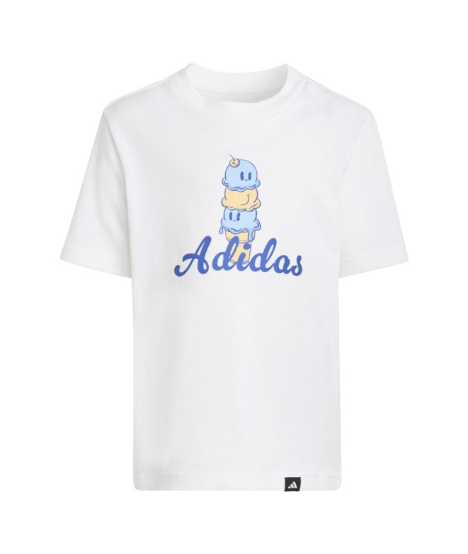 Camiseta adidas Lk Food Infantil Blanco