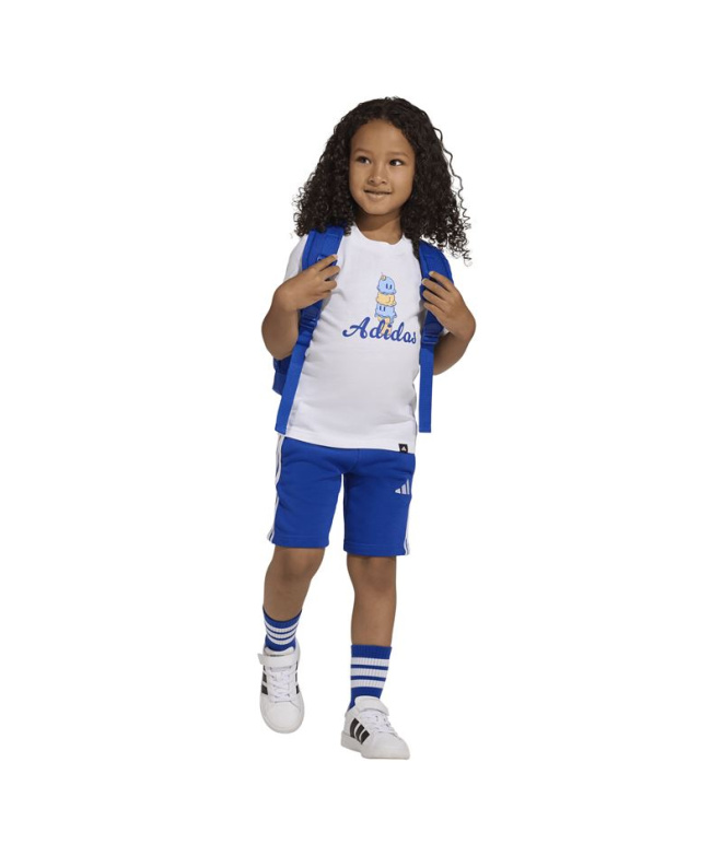 T-shirt blanc adidas Lk Food Enfant