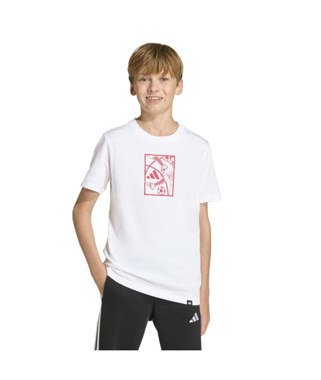 T-shirt de football blanc adidas Enfant