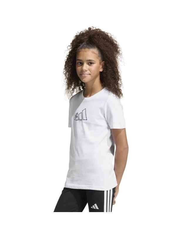 Camiseta adidas Jg Animal T2 Niña Blanco