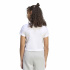 T T-shirt adidas Jg 3 bandes pour bébé Fille , blanc/noir