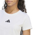 T T-shirt adidas Jg 3 bandes pour bébé Fille , blanc/noir