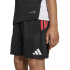 Calça Futebol Infantil adidas Tiro26C Shoy, preta/vermelha semibrilhante