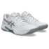 Chaussures Tennis Asics Gel Dedicate 9 Padel Femme , blanc/argent pur