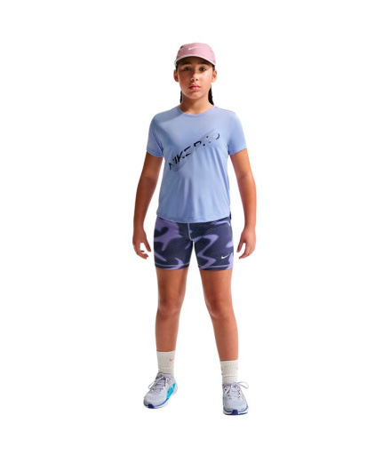 Camiseta Nike Np Df Ss Hbr Vnr Niña Morado