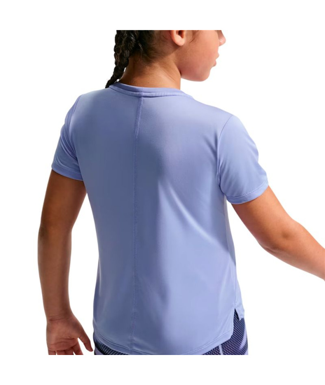 T-shirt Nike Np Df Ss Hbr Vnr pour Fille , violet