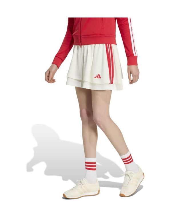 Saia Mulher adidas Her branca/cordão/branca