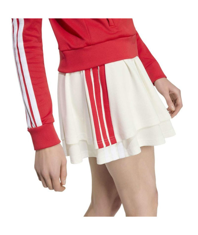 Jupe adidas pour Femme blanche/tmcord/blanche
