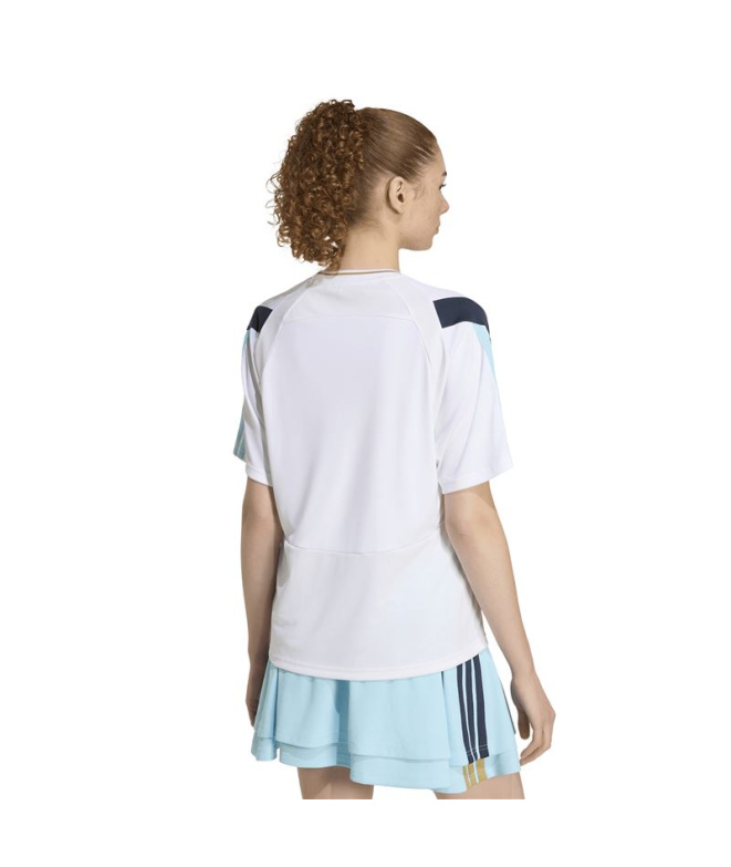 T-shirt adidas pour Femme blanc/beibru/maosno/bleu