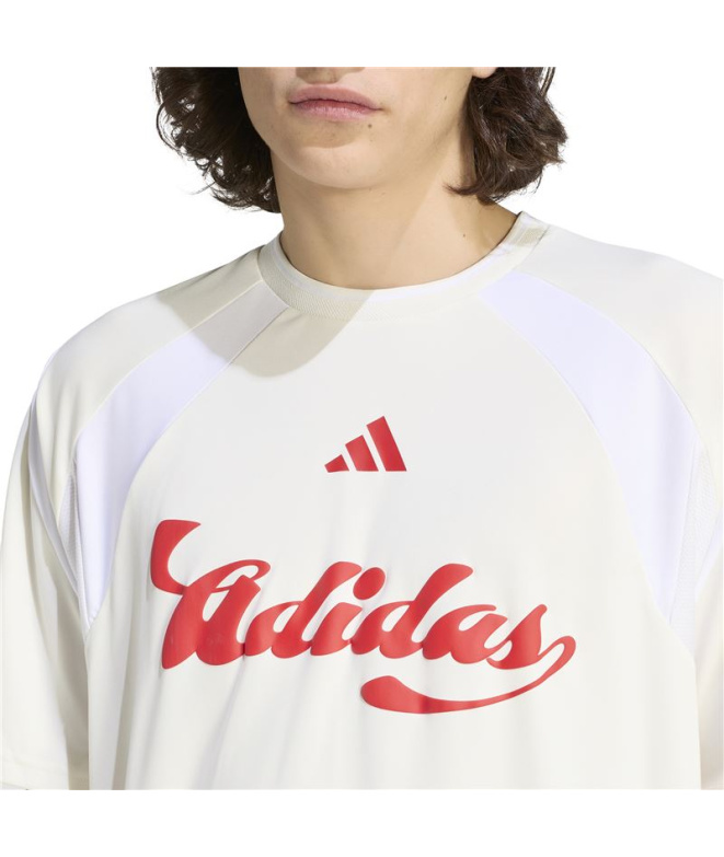 Camiseta branca Homem adidas Tiro Np