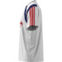 Camiseta Homem adidas Tiro Np branca/cinza/bordô