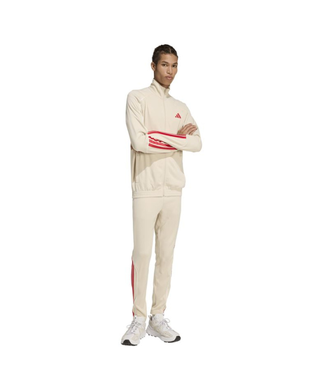 Homme Adidas 3Stripes Stadium Ts Beige/Bordeaux