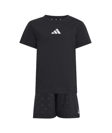 Conjunto adidas Lg Glam Set Infantil Negro/Plamet