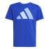 Camiseta adidas com logo grande, tamanho 160 Infantil , azul/azul/azul