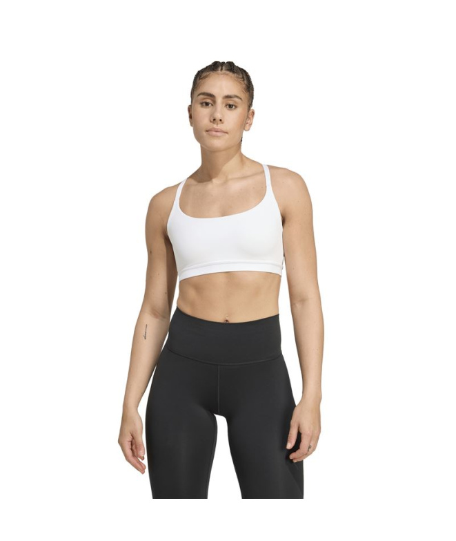 Sutiã esportivo adidas All Me Ls branco Fitness