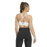 Sutiã esportivo adidas All Me Ls branco Fitness