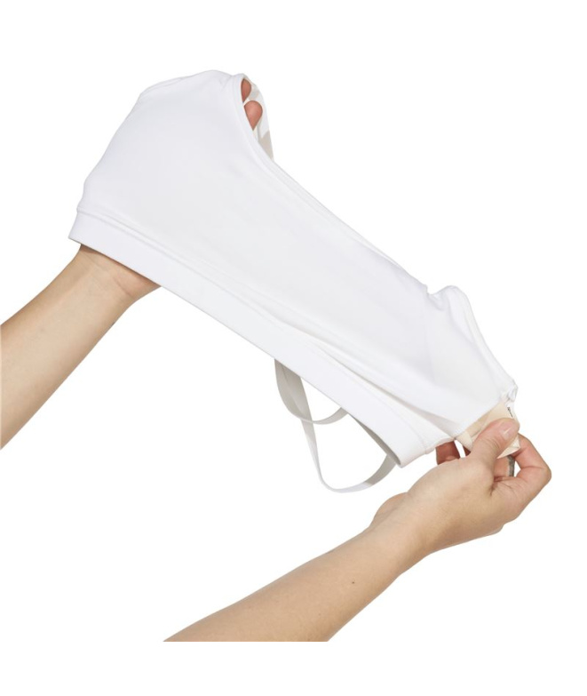 Sutiã esportivo adidas All Me Ls branco Fitness