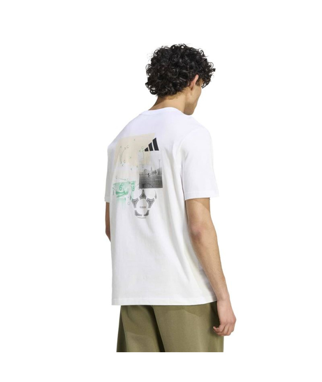 T-shirt blanc adidas M Mos Ftb
