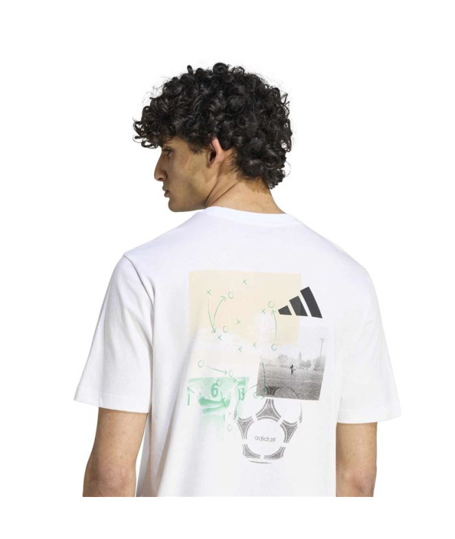 T-shirt blanc adidas M Mos Ftb