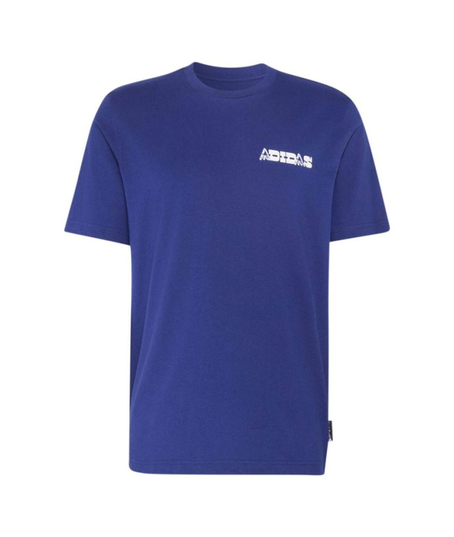 T-shirt adidas M Nov Card bleu foncé
