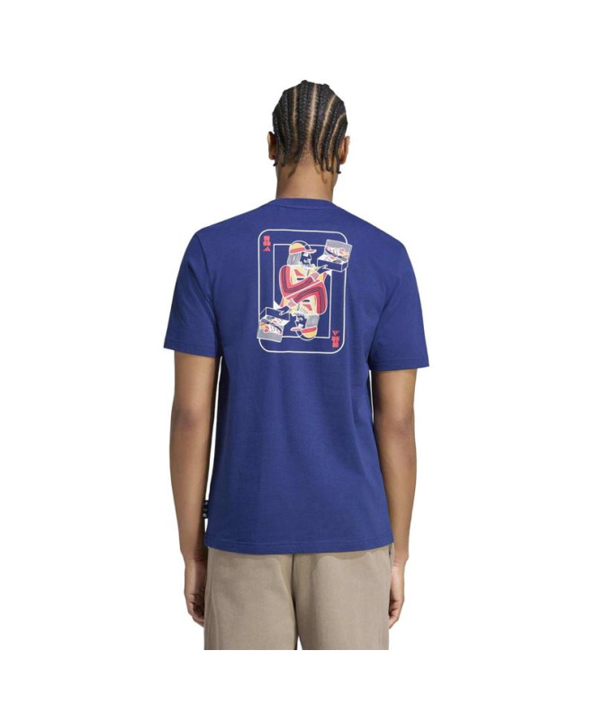 T-shirt adidas M Nov Card bleu foncé