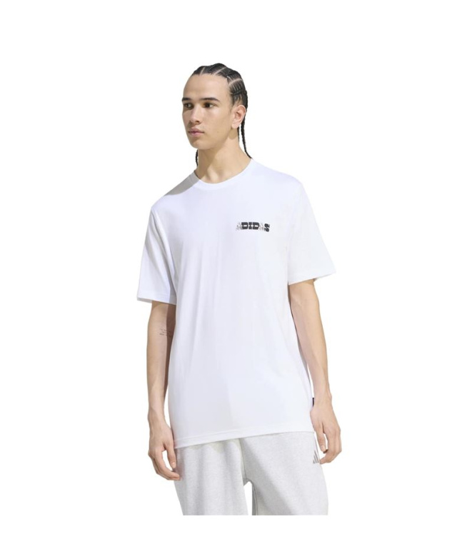 T-shirt homme adidas , Nov Card T, blanc