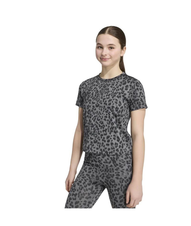 T-shirt Fitness adidas Jg An Aop gris