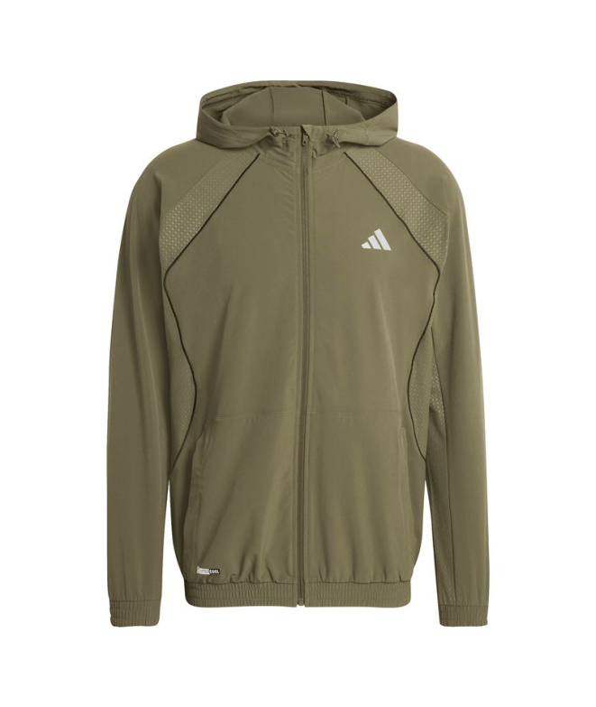 Veste Fitness adidas Tech App Homme couleur olive