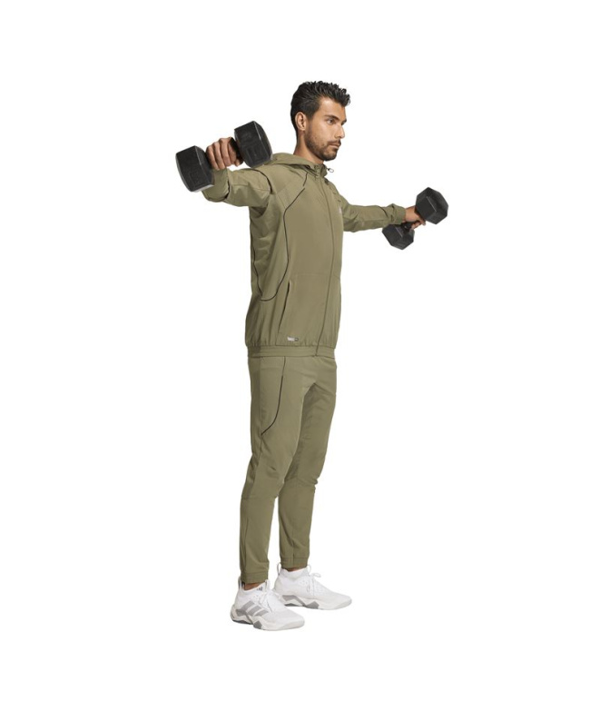 Veste Fitness adidas Tech App Homme couleur olive