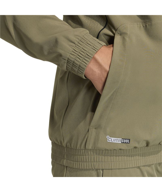 Veste Fitness adidas Tech App Homme couleur olive