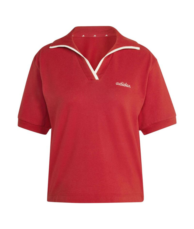 Camisa Polo Mulher adidas Maract/Branca