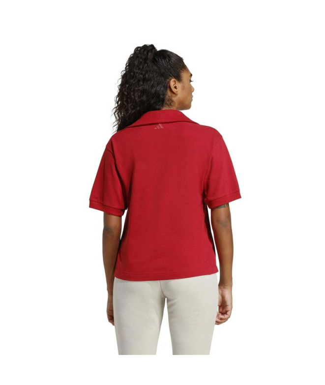 Camisa Polo Mulher adidas Maract/Branca