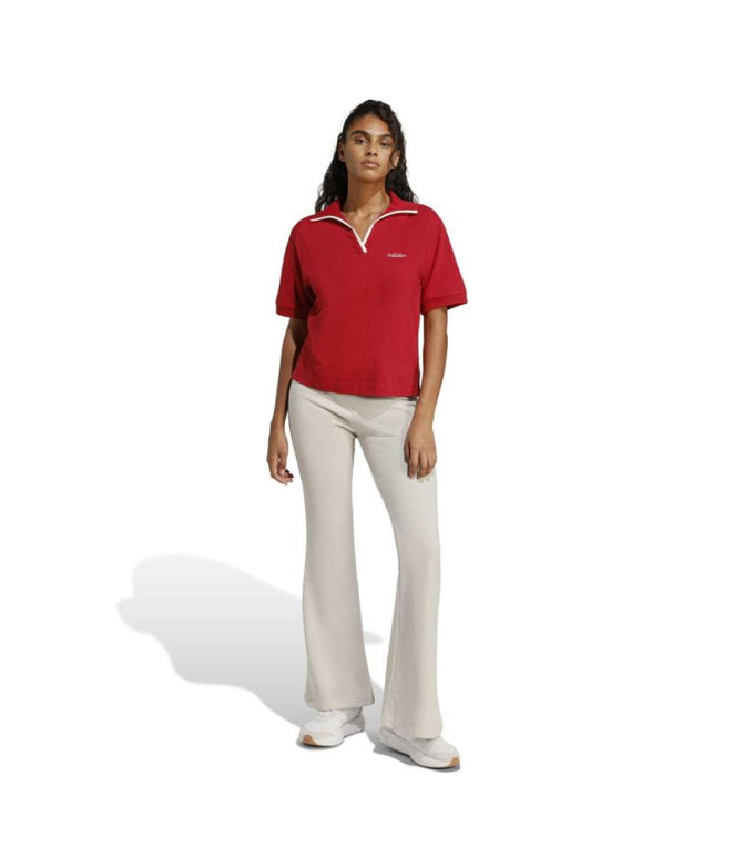 Camisa Polo Mulher adidas Maract/Branca