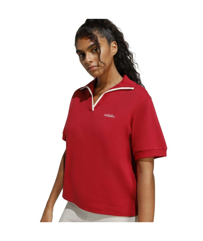 Polo Femme adidas Maract/Blanc