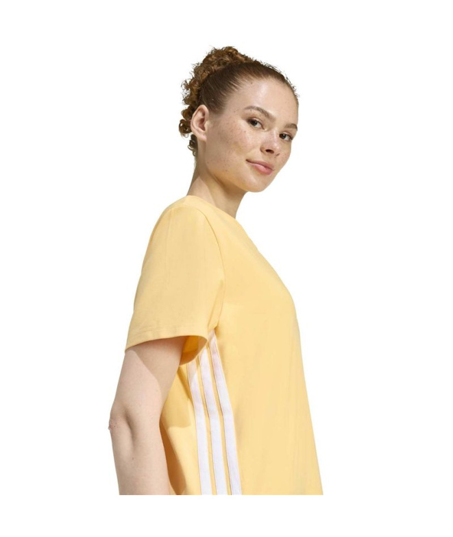Robe adidas 3 bandes Femme coloris Mase/Blanc