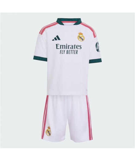 Mini Conjunto Futebol branco do Real Madrid H adidas