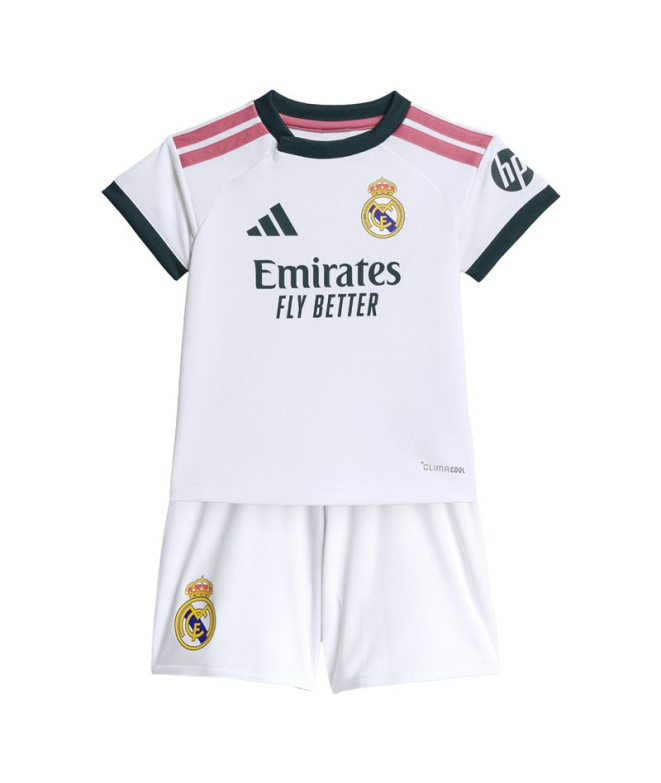 Conjunto Futebol adidas Real Madrid H Baby Branco