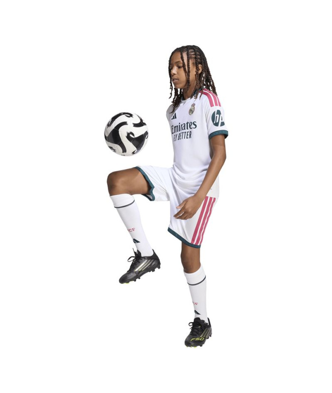 Camiseta Futebol branca adidas Real Madrid HY