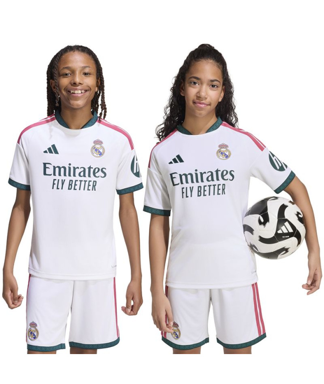 Camiseta Futebol branca adidas Real Madrid HY