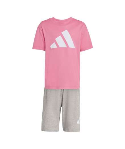 Infantil adidas Lk Big Logo Set Conjunto Fusros/Branca