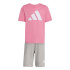 Conjunto adidas Lk Big Logo T-Set 160 Infantil Fusros/Blanco