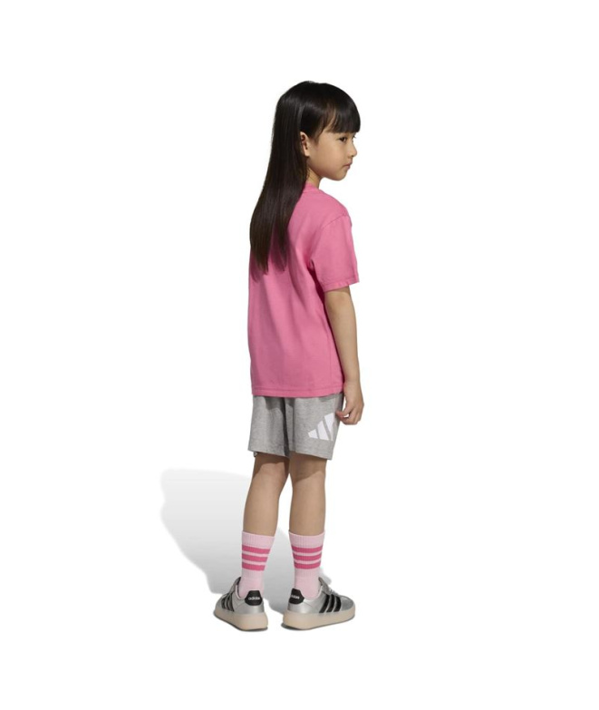 Conjunto adidas Lk Big Logo T-Set 160 Infantil...