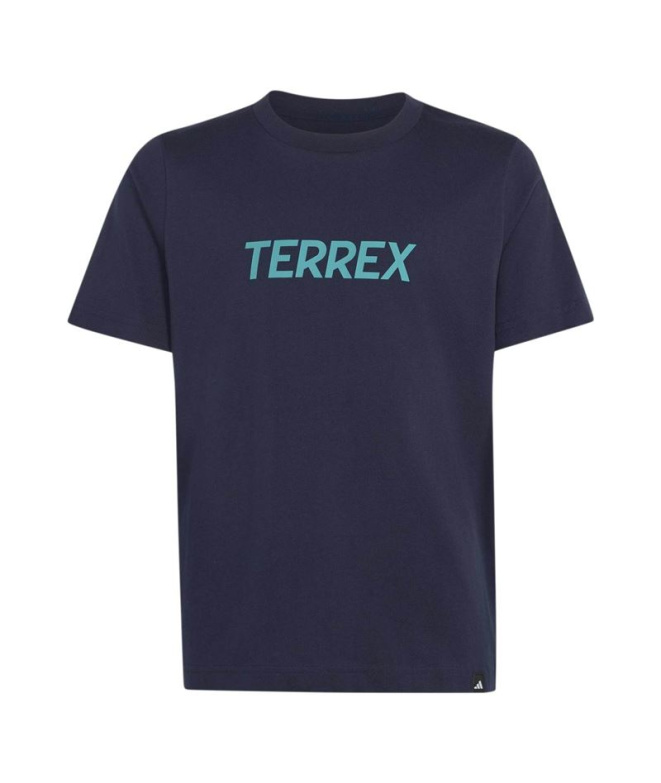 T-shirt adidas K Mt Logo bleu marine Montagne