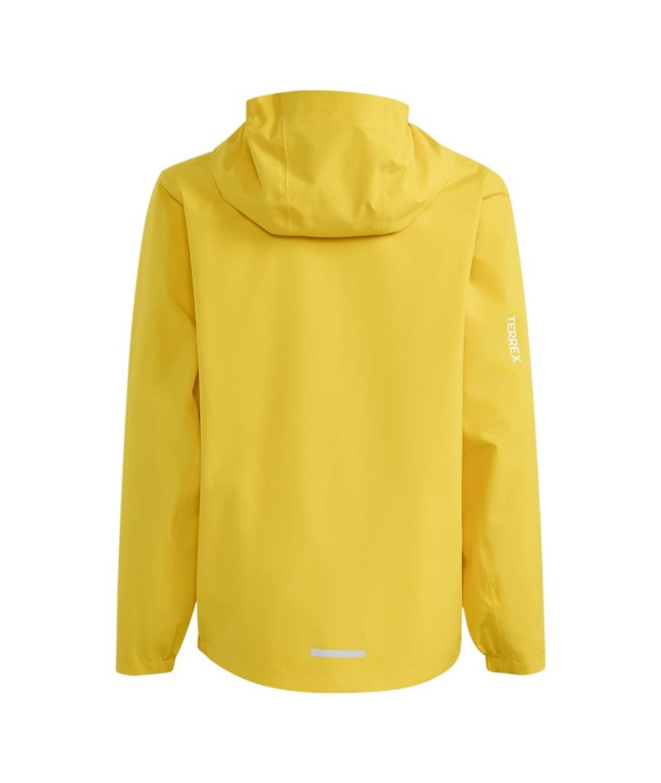 Casaco adidas K Mt 2L Rain J Amarela Montanha
