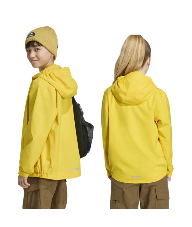 Veste Montagne adidas K Mt 2L Rain J jaune