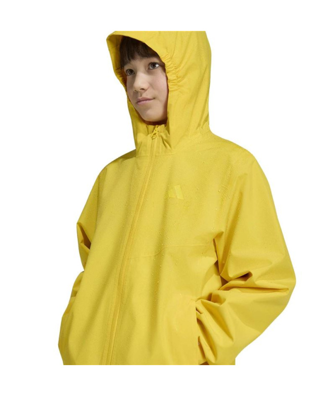 Casaco adidas K Mt 2L Rain J Amarela Montanha