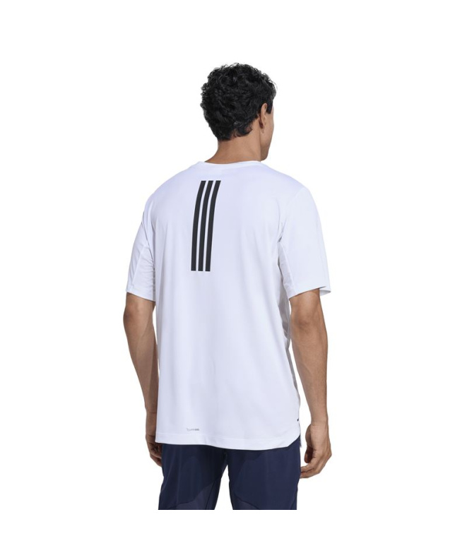 T-shirt Fitness adidas D4T Power homme blanc