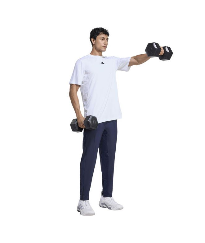 Camiseta adidas D4T Power homem Fitness Branca